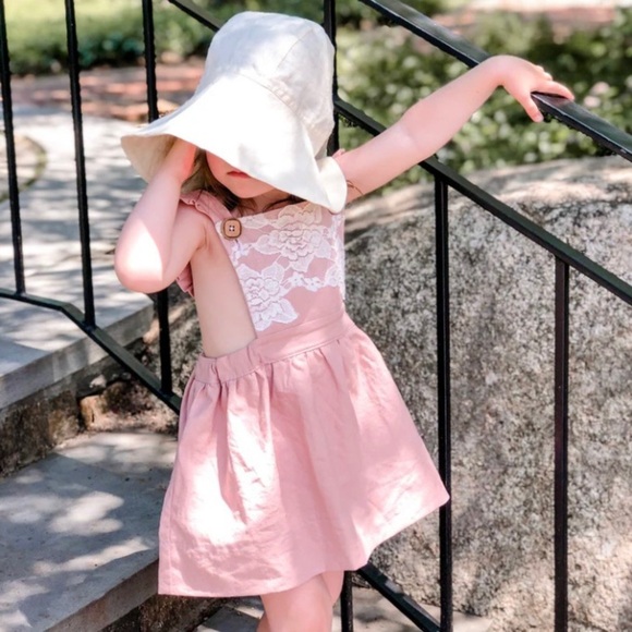 Tate & Adele Harlow Pinafore Dress, Mustard - Picture 4 of 7